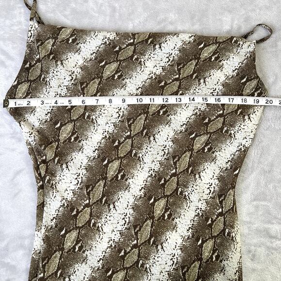 naked wardrobe Women‎ L Snake Cowl Neck Midi/Maxi Dress Grungecore Whimsygoth - Picture 4 of 9